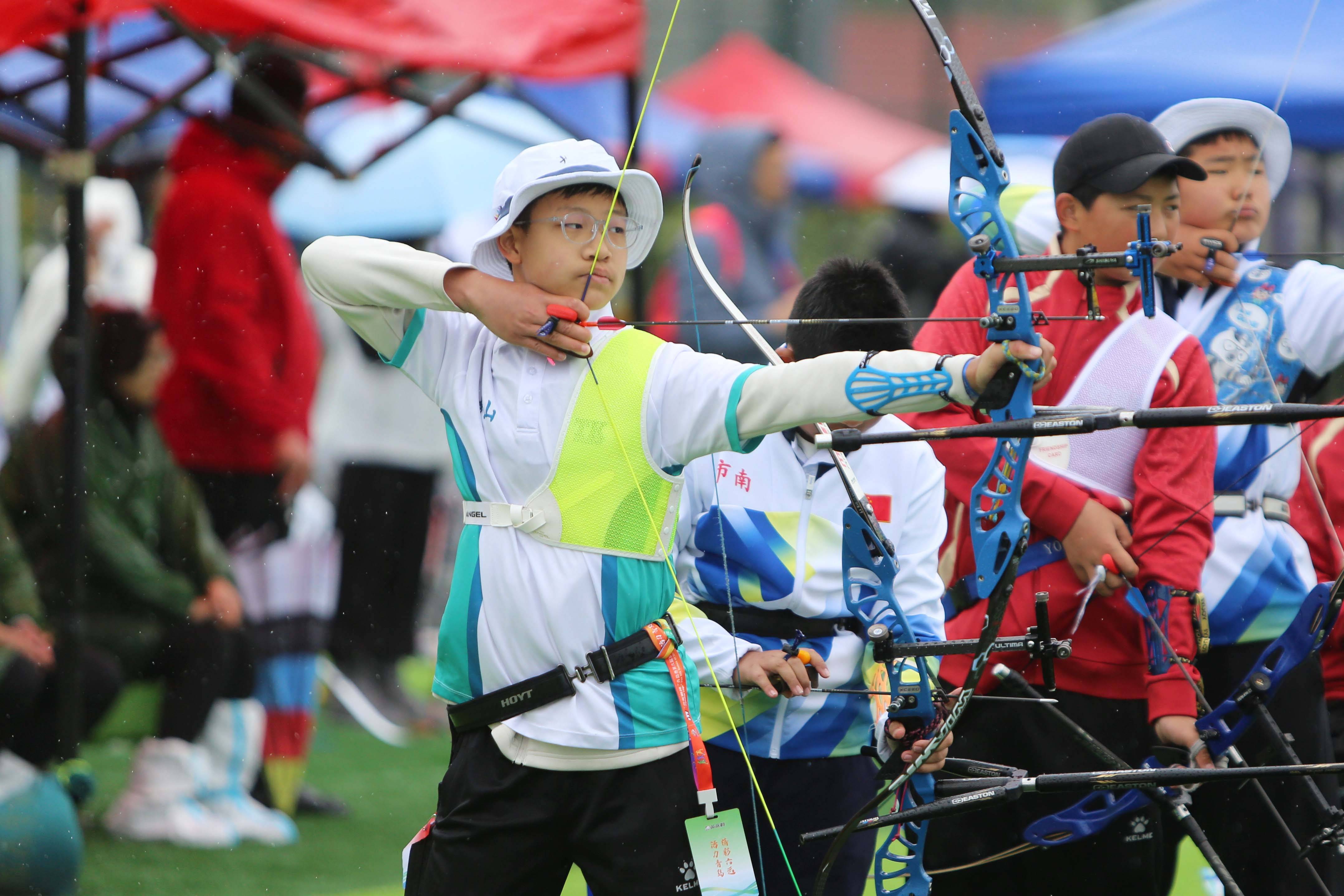 射箭比赛,我国队员箭无虚发 射箭比赛,我国队员箭无虚发